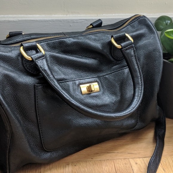 J.Crew Leather Dorset Satchel Purse - Picture 2 of 5